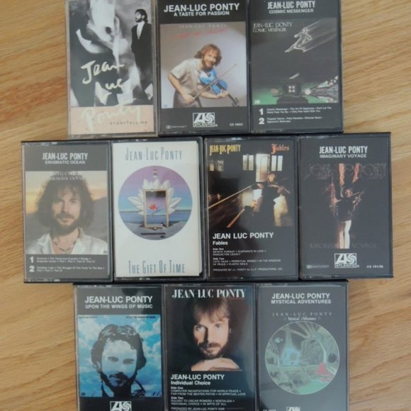 Jean Luc Ponty Lot 10 Cassette Tapes Atlantic + Columbia Label - Never Used - Picture 3 of 9
